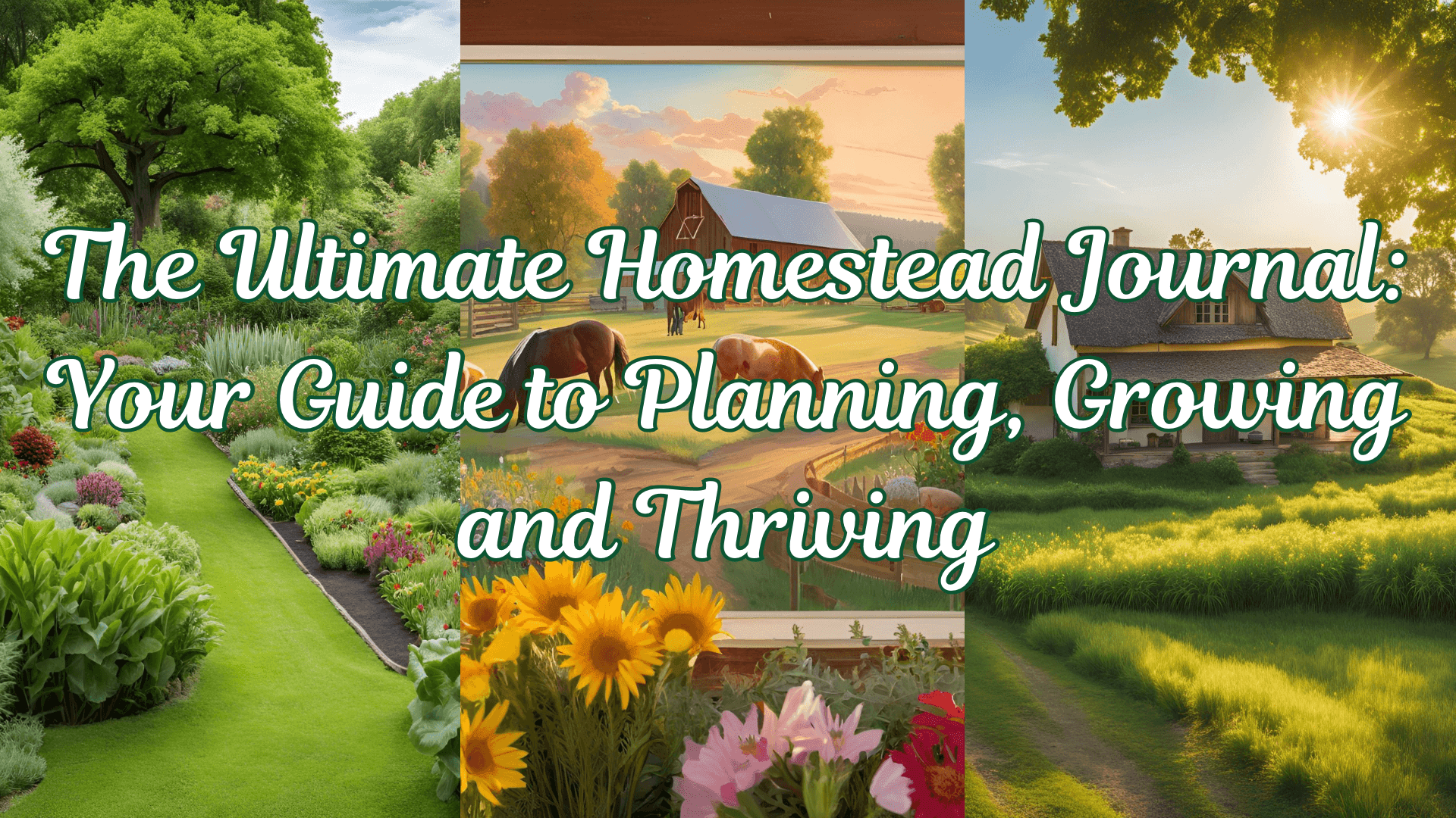 Homestead planning journal growing thriving Homestead planning journal growing thriving